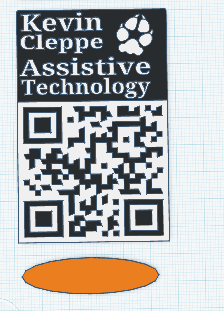 Close up of main Business card