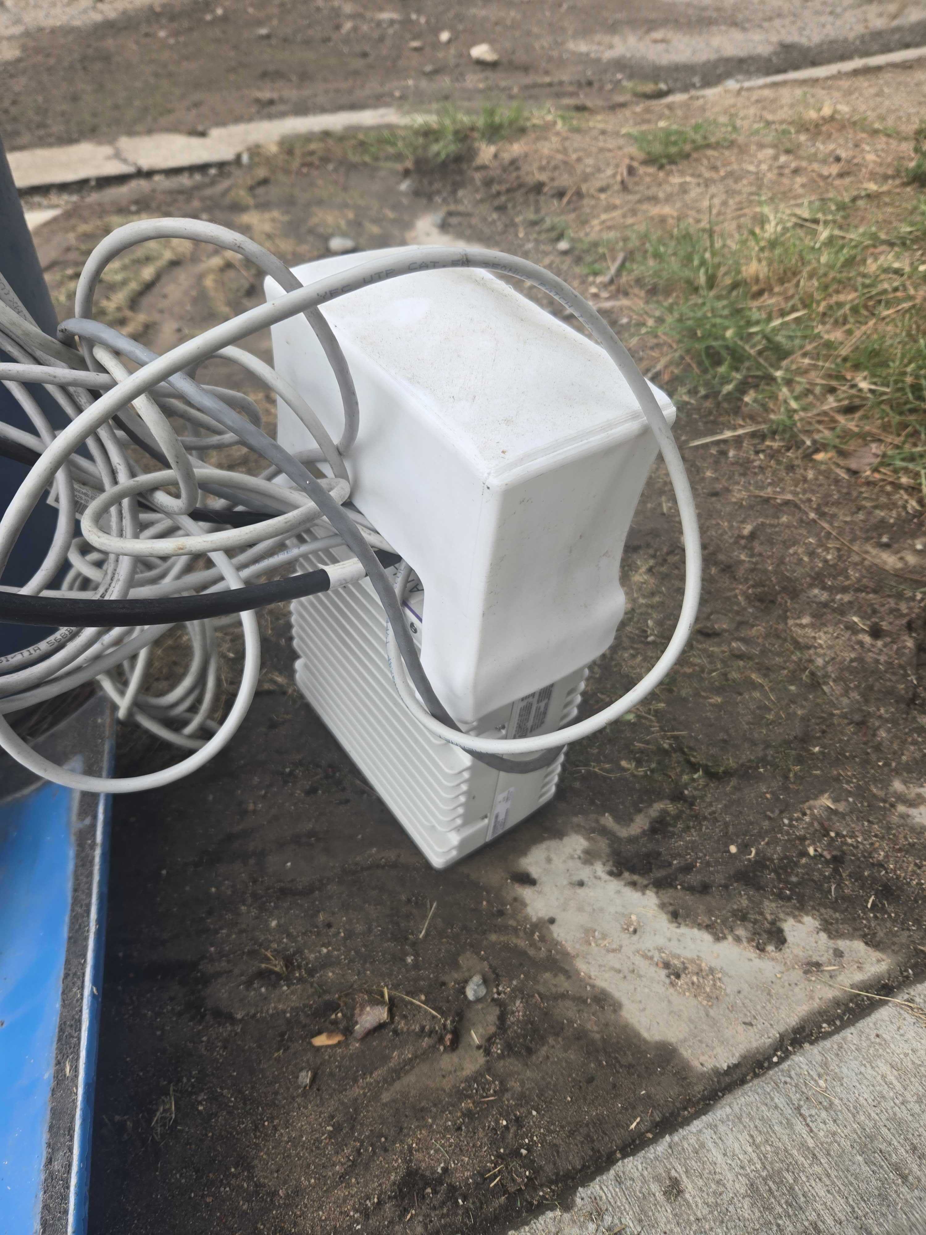 A PLA printed switch cover. It did not survive the summer, and now looks like it was shrink wrapped due to the heat warping it.