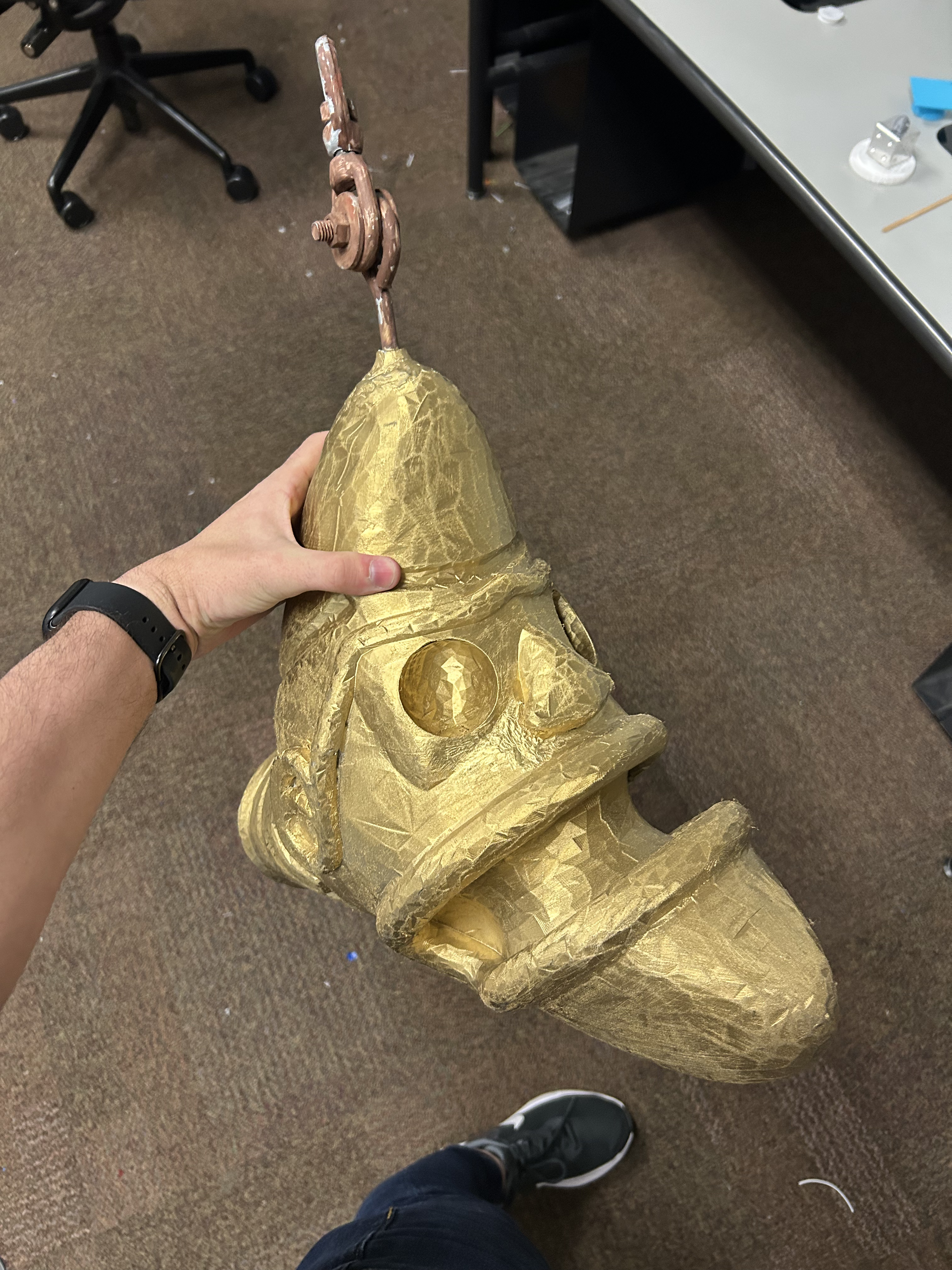 A Golden idol used in a play