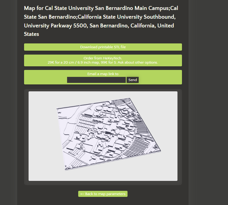 3D model of the CSUSB campus.