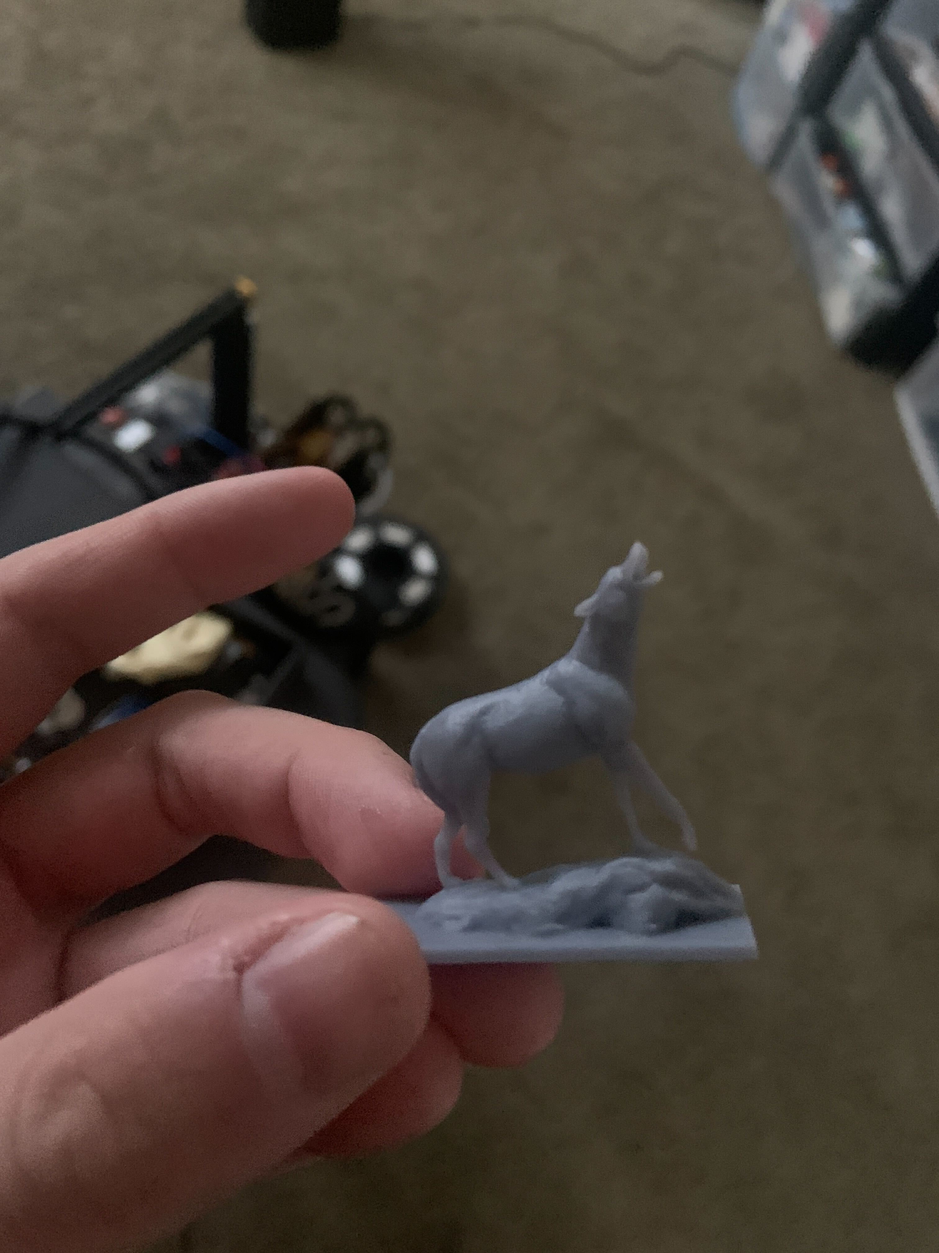 The WildSong coyote statue , but now printed.
